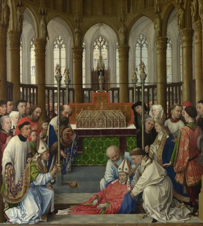 The Exhumation of Saint Hubert by Workshop of Rogier van der Weyden